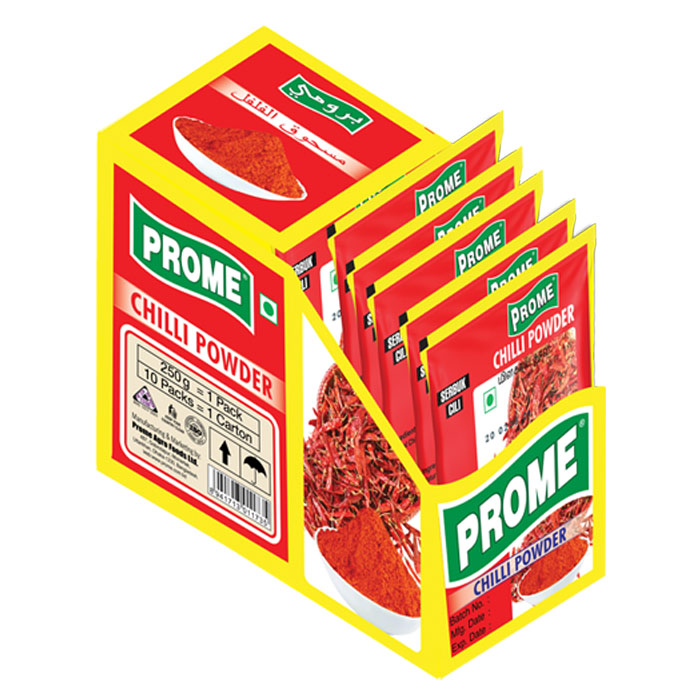 Prome Chill Powder 250gm Display Box Barcode 8941713011735