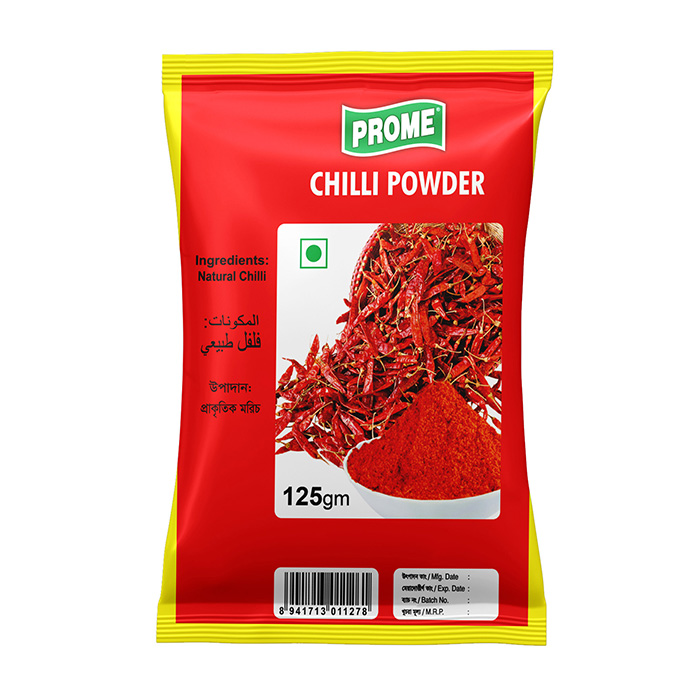 Prome Chilli Powder 125gm Foil Pack Barcode 8941713011278