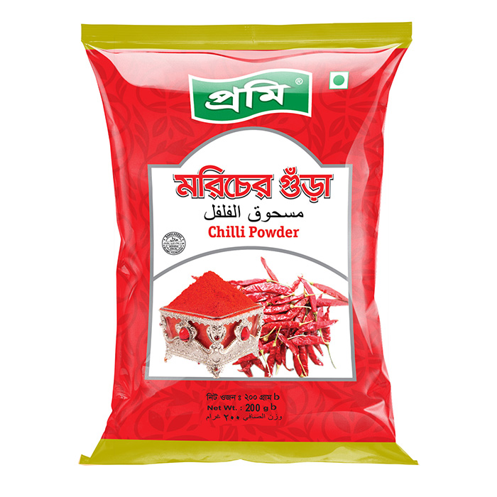 Prome Chilli Powder 200gm Foil Pack Barcode 8951713016098