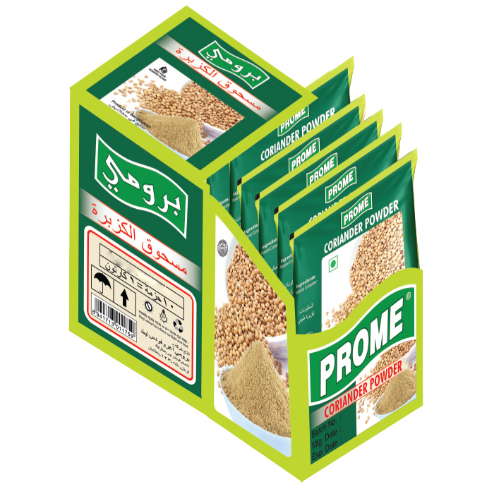 Prome Coriander Powder 125gm Display Box Barcode 8941713011698