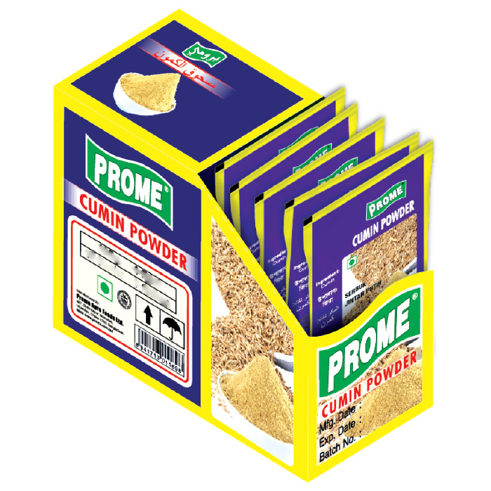Prome Cumin Powder 250gm Display Box Barcode 8941713011742
