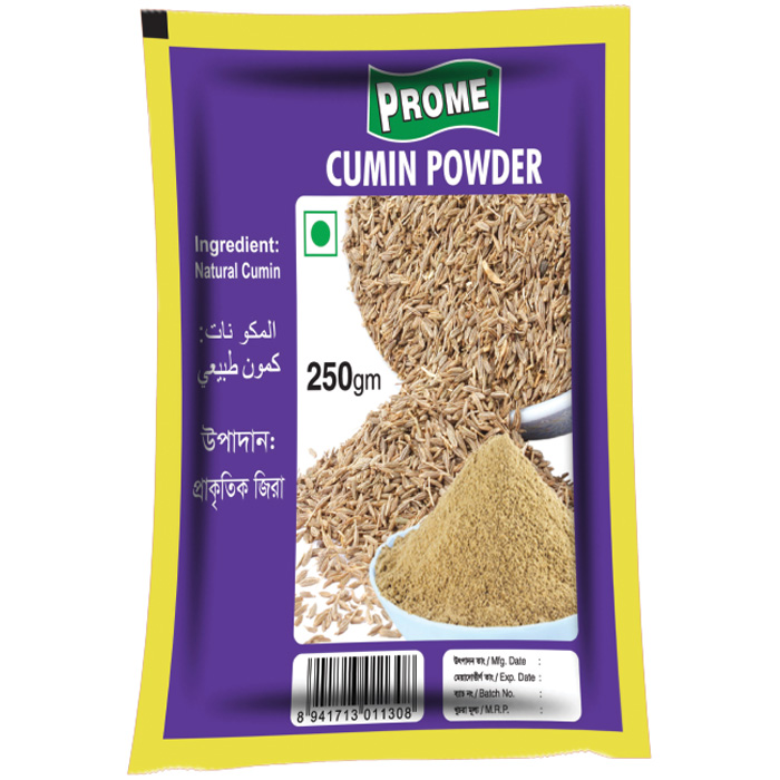 Prome Cumin Powder 250gm Foil Pack Barcode 8941713011308