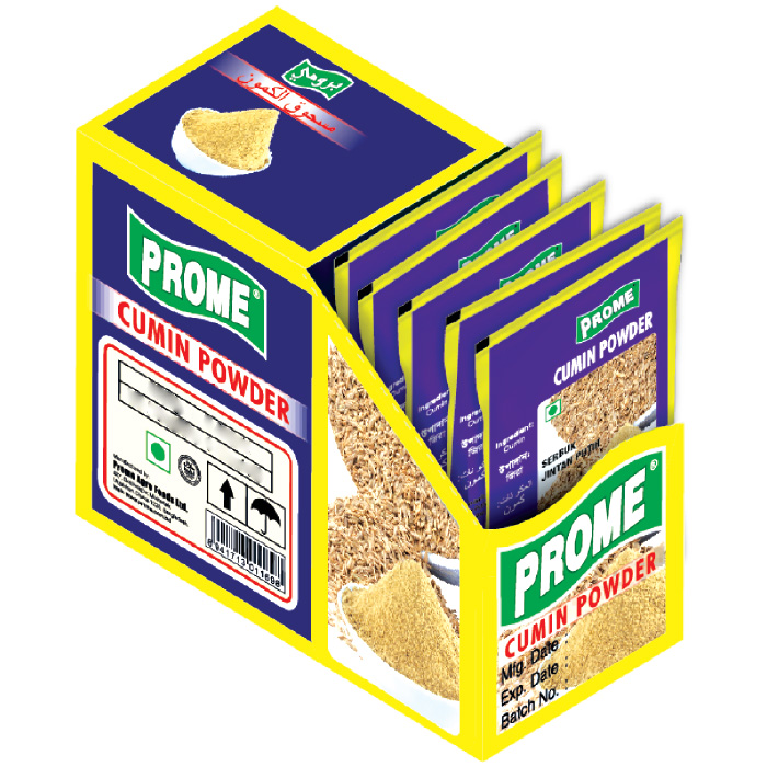 Prome Cumin Powder 70gm Display Box Barcode 8941713012978