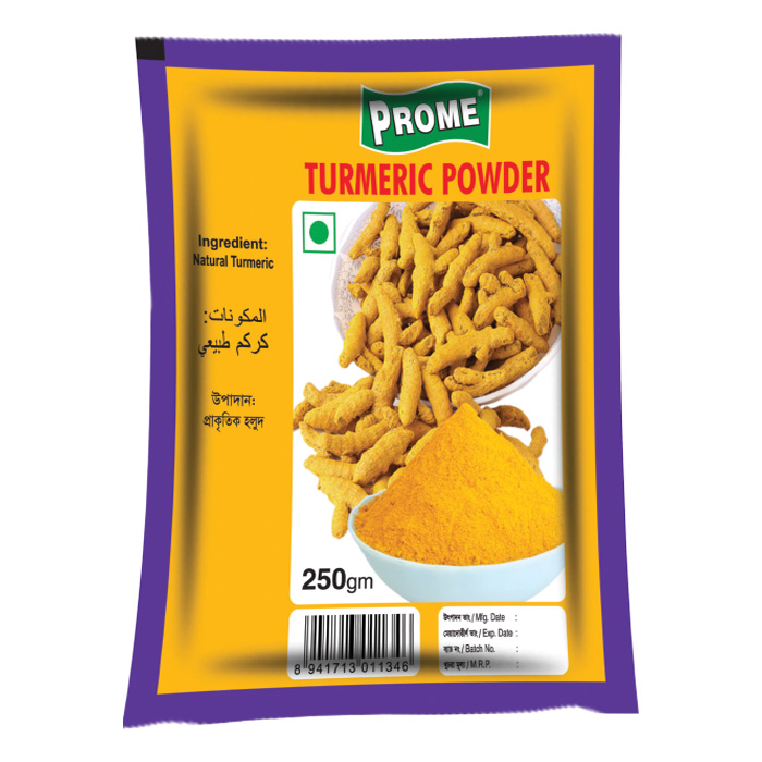 Prome Turmeric Powder 250gm Foil Pack Barcode 8941713011346