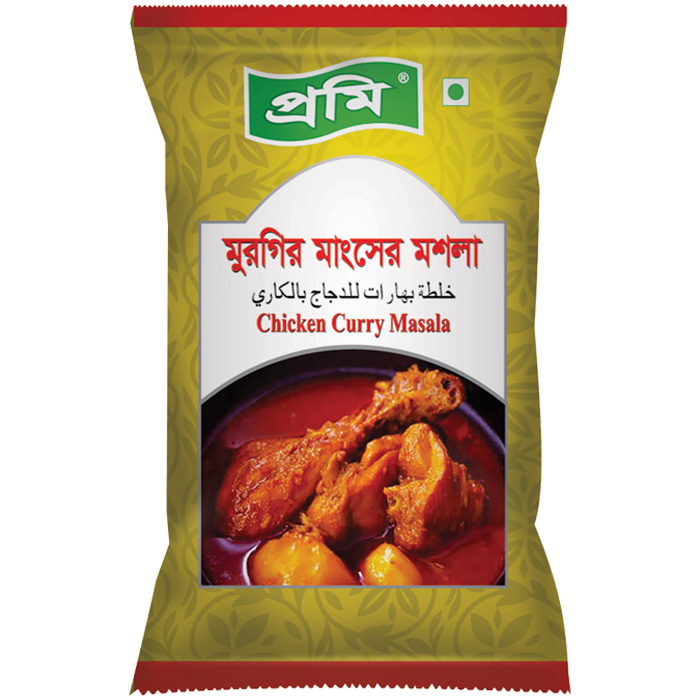 Prome Chicken Curry Powder 20gm Foil Pack Barcode 8951713016081
