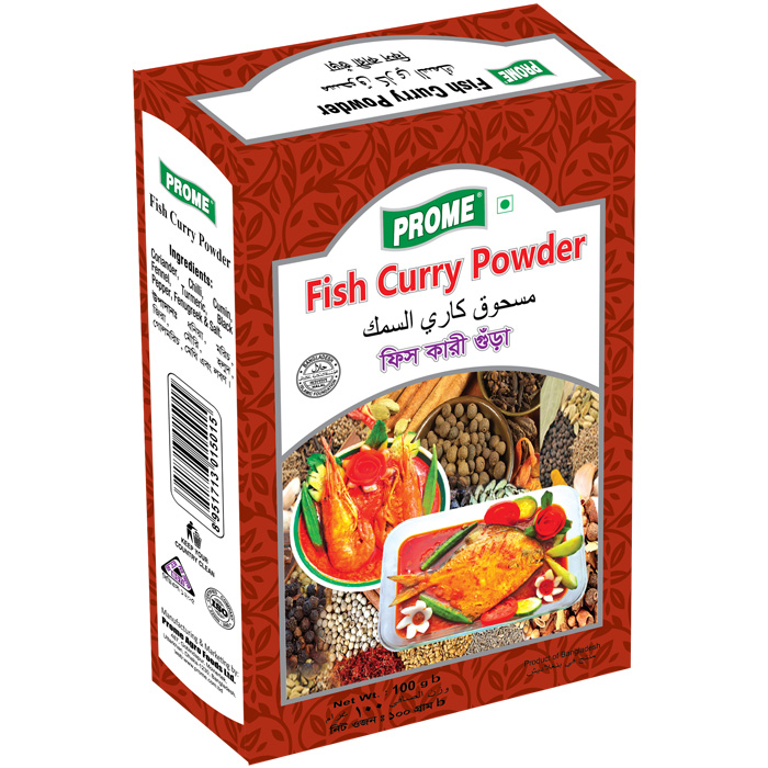 Prome Fish Curry Powder 100gm Paper Pack Barcode 8951713015015